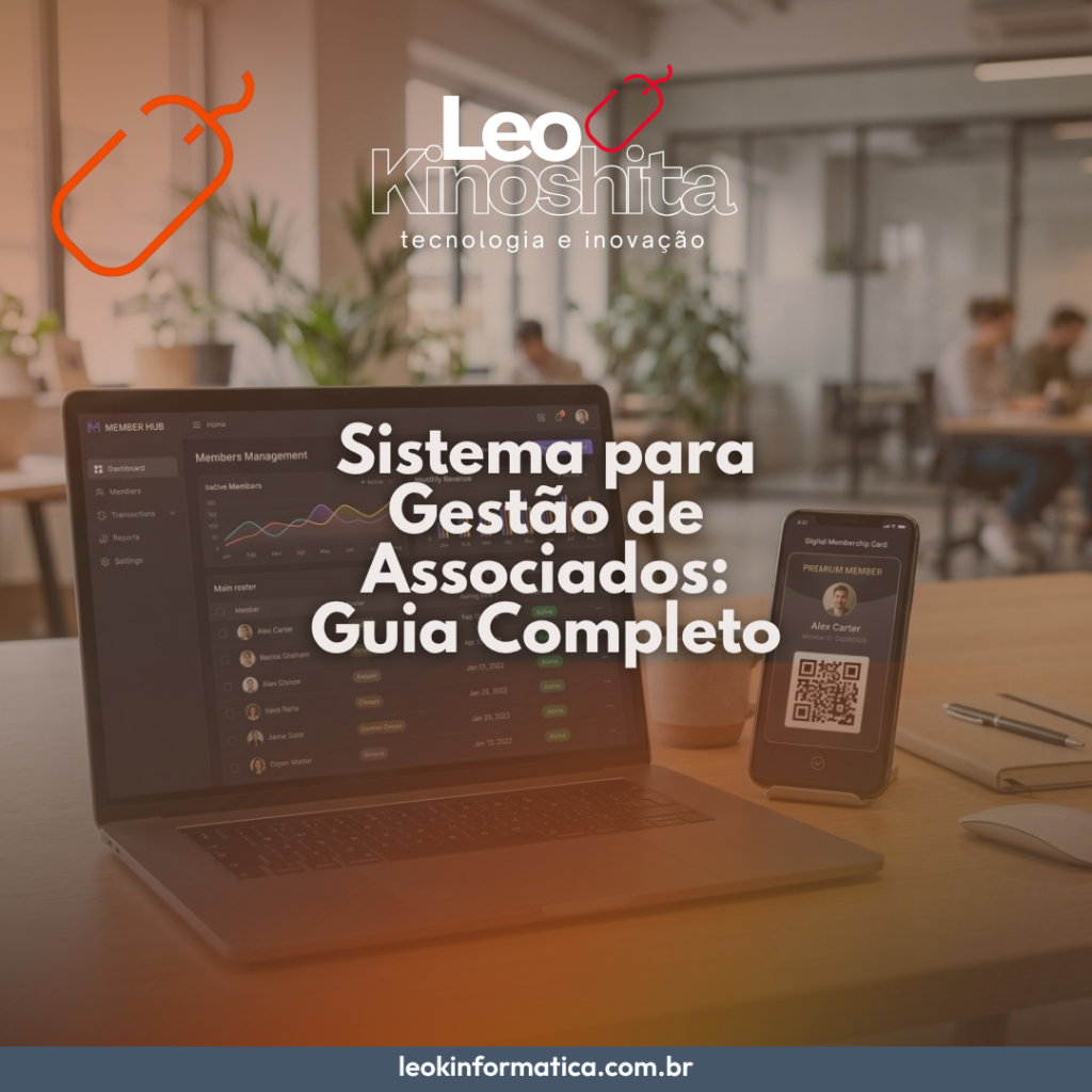 Sistema para gestão de associados com carteirinha digital e painel financeiro